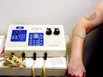 Patient Hooked Up to Electro-Stimulation Machine